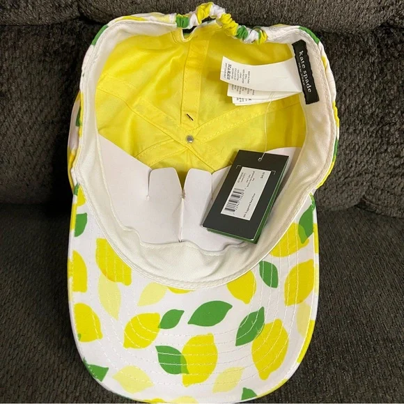 Kate Spade Lemon Toss Baseball Hat NEW - Picture 5 of 7
